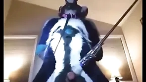 Floccose tied up together with milked with wand