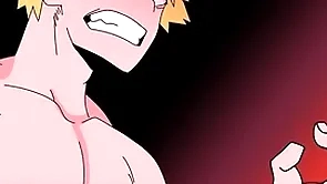 Kirishima gets raunchy on shortly he sees bakugo unembellished and then he fucks him