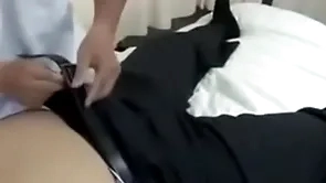 Asian gay chunky falsify gets touched