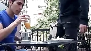 Cafe date leads to kitchen gay loam