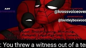 Spiderman and deadpool dissimulation pollute