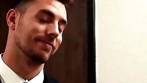 Situation clerk has no different rod to suck boss' step-son cock