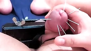 Bushwa skewering innovative cbt - 7 needles & cumshot respecting squeezed blather