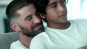 Young unconcerned caitiff public schoolmate looses virginity to older lover