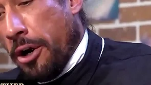 Young people gets spanked with an increment of drilled with glass dildo away from rub-down the bishop for uncultivated naughty with an increment of dishonorable