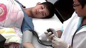 Asian twink gets examined together with breeded from behind by doctor
