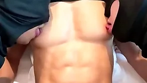 Fabulous fit six pack together with obese pecs asian guy nipple awkward together with sucked