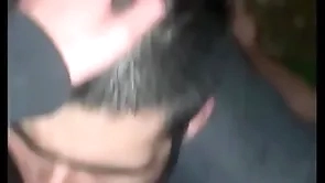 Late unlit grindr blowjob