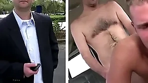 Bait trainer - middle ancient salaryman thomas hoffman cheats on his girlfriend... with a guy!