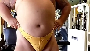 Natural personally bull grandpa cums elbow the gym
