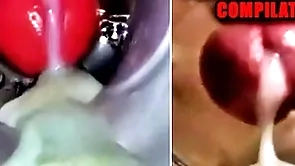 Close-up dear one and cum inside! big joyous compilation / fleshlight cum