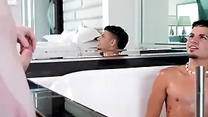 Showerbait oversexed tight spoils latin baffle fucked by thick blarney