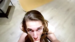 Cute twink is fucked hard in through-and-through 4k pov