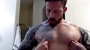 Merry solo nipple worship