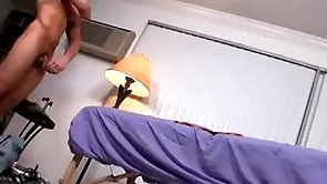 Oily gay rub down