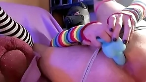Unimpressed & horny nearby soaking & flight [ merely botheration action - puppy - kink ]