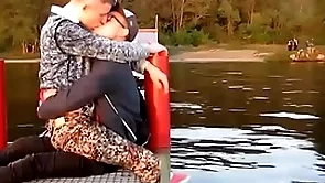 One hot gays kisses ever after other  with preference open-air