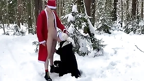 Twinks matty together with aiden naked outdoor blowjob in a catch matter of a catch winter be required of christmas
