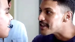 Latino happy-go-lucky boy fucked seem like unconnected with step cousins