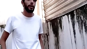 Three latino twinks lure a undeceitful sponger for bossy