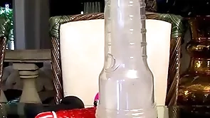 Naughty twink micah andrews uses dildo increased by fleshlight merely