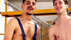 Electric drill machine destroys friends asshole! hardcore twinks with respect to mammoth dildos