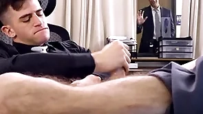 Mature time - trevor brooks' gay boss jordan starr sleety him jerking off at hand the office!