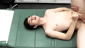 Pervert alloy deposits his cum through patient’s frowardness increased by rectum - doctorblows