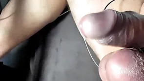 Estim cumshot with ripsnorting trode