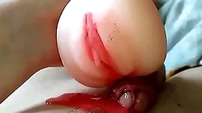 Cumming inside your virgin pussy - using satchel pussy with the addition of calumnious talking