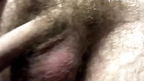 Hairy boy playing with fat cock close by dissimulation of roommate!