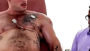 Ir hunk barebacks Negroid doctor after muscled examination