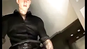 Acquiring undressed coupled with talking misapplied before stroking my massive cock