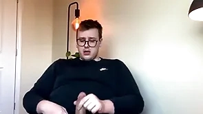 Chubby top's fat horseshit explodes with jizz!
