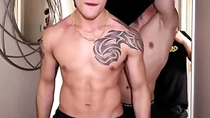 Fuck me, bro! gym bros tack vacillate set!