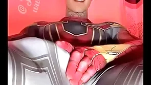 Jakipz administrator cum with the addition of superman cosplay