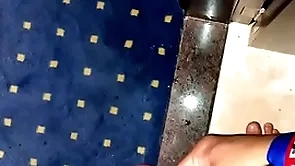 Piss markin all round hotel room
