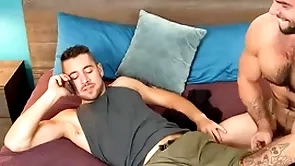 Hairy brace breeds especially bettor in prebend before riding for cum
