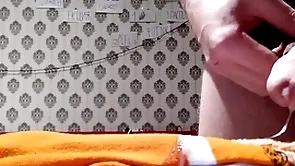 Cumshot on socks all over muted pubis