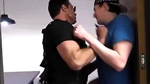 Smuggler cavity searched & fucked away from constable