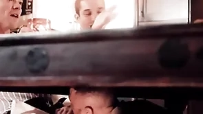 Gay guy has his dicked sucked at near dinner meeting