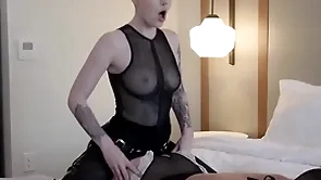 Fabiana uses her evil skills for pegging lance's ass.