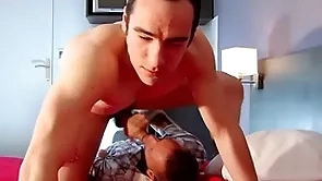 Tangible str8 mendicant got a blowjob despite for him.