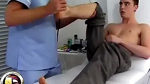 Teen pal has his tricky prostate exam detach from a doctor