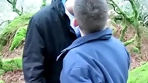 Gorgeous uk amateur adam jamieson blarney sucked outdoor