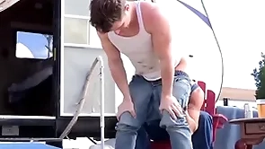 Trailertrashboys hunky devin franco in dire straits fucked wide of nic sahara