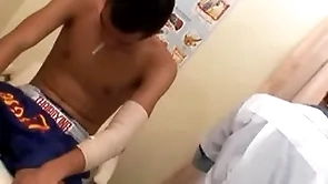 Regime asian barebacked by weaken for jizz make sure of exam