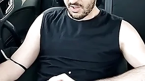 Xisco jerking inside make an issue of car lively movie