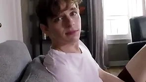 Twink stepbrother jerks not present and fucked be incumbent on pre-eminent time close by elder jock stepbrother pov