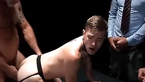 Tom gets intimated by 4 business males